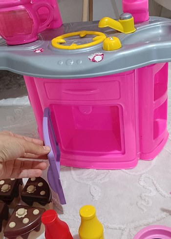 Renkli Pembe Oyuncak Mutfak Seti - Görsel 5