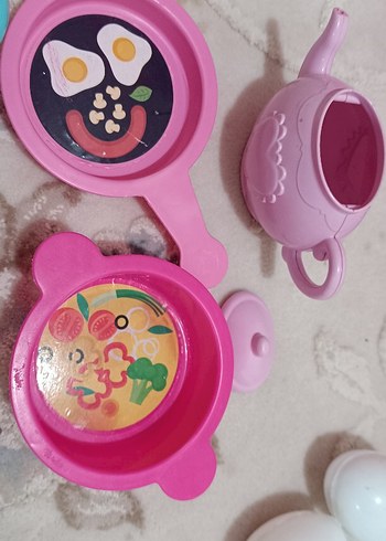 Renkli Pembe Oyuncak Mutfak Seti - Görsel 9