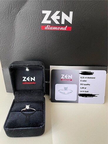 Zen Diamond Hera 0,21 Tektaş Pırlanta Yüzük 13 Ölçü
