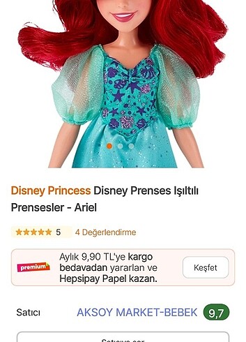 Disney ışıltılı prensesler airel ????????