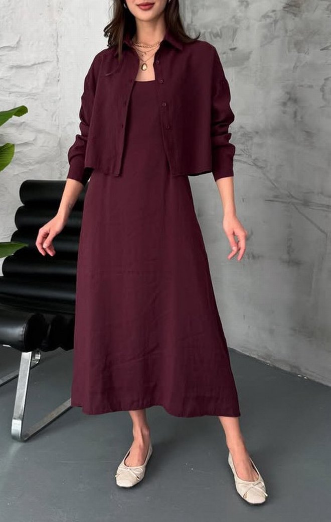 Gömlek Elbise - Görsel 4