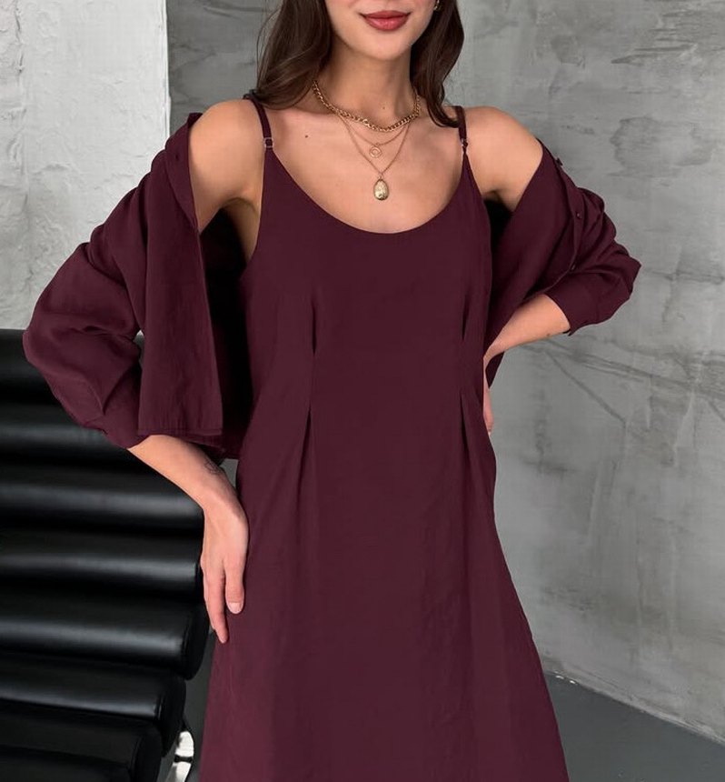 Gömlek Elbise - Görsel 3