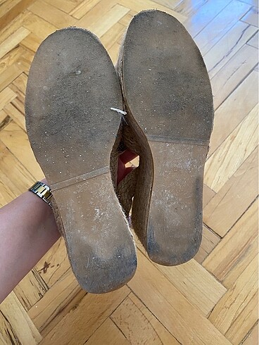 Dolgu Topuk Hasır Ayakkabı - Görsel 5