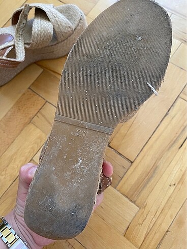 Dolgu Topuk Hasır Ayakkabı - Görsel 6