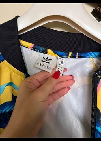 Sarı Desenli Kadın  Spor Ceket - Görsel 2