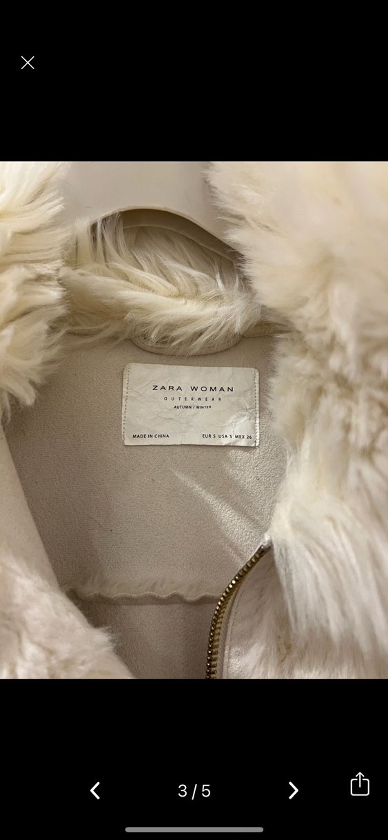 Beyaz Kürk Detaylı Kadın Ceket - Görsel 3