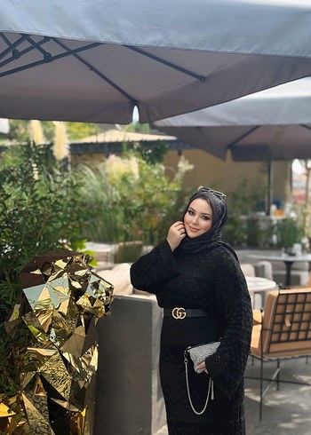 Drapeli Siyah Kadın dantelli elbise - Görsel 3