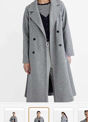 Stradivarius Stradivarius gri kaban
