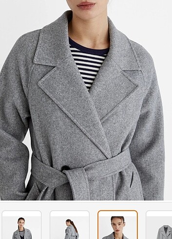 l Beden Stradivarius gri kaban
