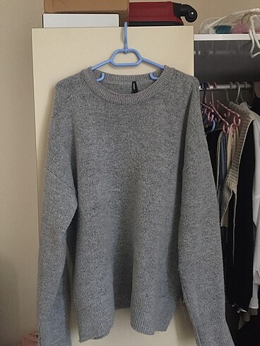 Gri oversize old money Kazak