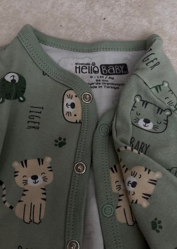 Gri Leopar Desenli Bebek Erkek Takımı - Görsel 3