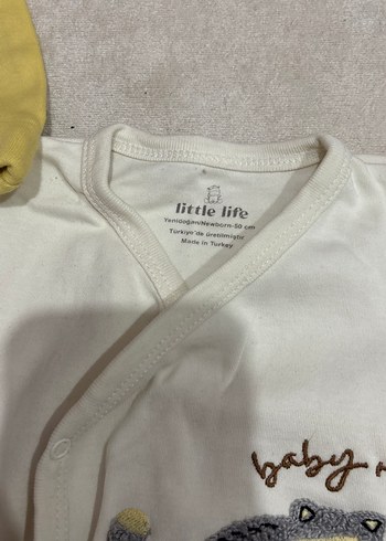 Sarı Kapüşonlu Bebek Takımı - Görsel 2