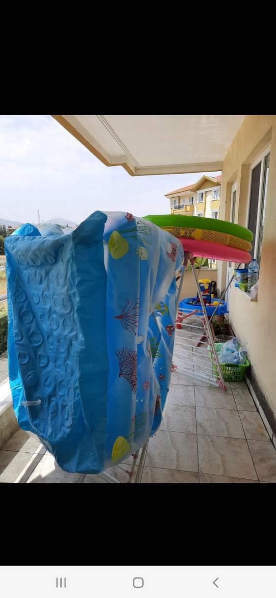 Mavi Pastel Çocuk Şişme Havuzu - Görsel 5