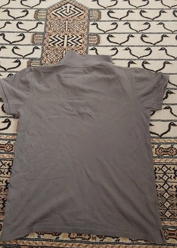 s Beden Gri Erkek Polo Tişört, Kısa Kollu, Salaş