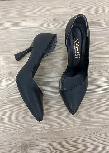 39 Beden siyah Renk Klasik Siyah Stiletto Kadın Topuklu Ayakkabı