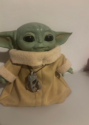 Pastel Gri Bebek Yoda Figürü