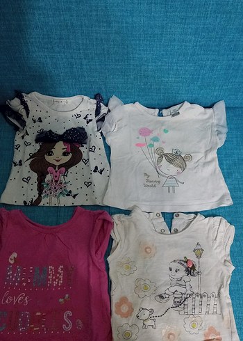 3-6 ay kız tişört