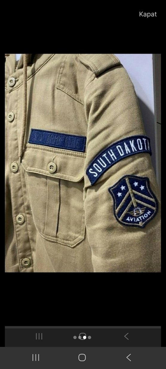 Düğmeli Bej Erkek Street Wear Ceket - Görsel 3