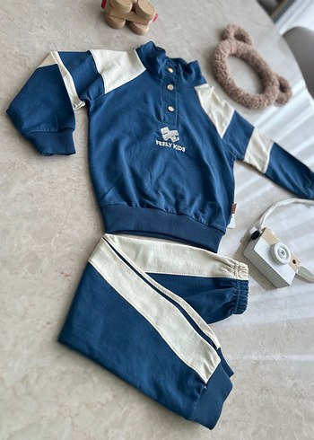 Mavi Gri Erkek Bebek Takım - Görsel 2