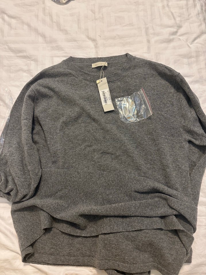 Zeyyen Kadın Gri Uzun Kollu Triko - Görsel 4