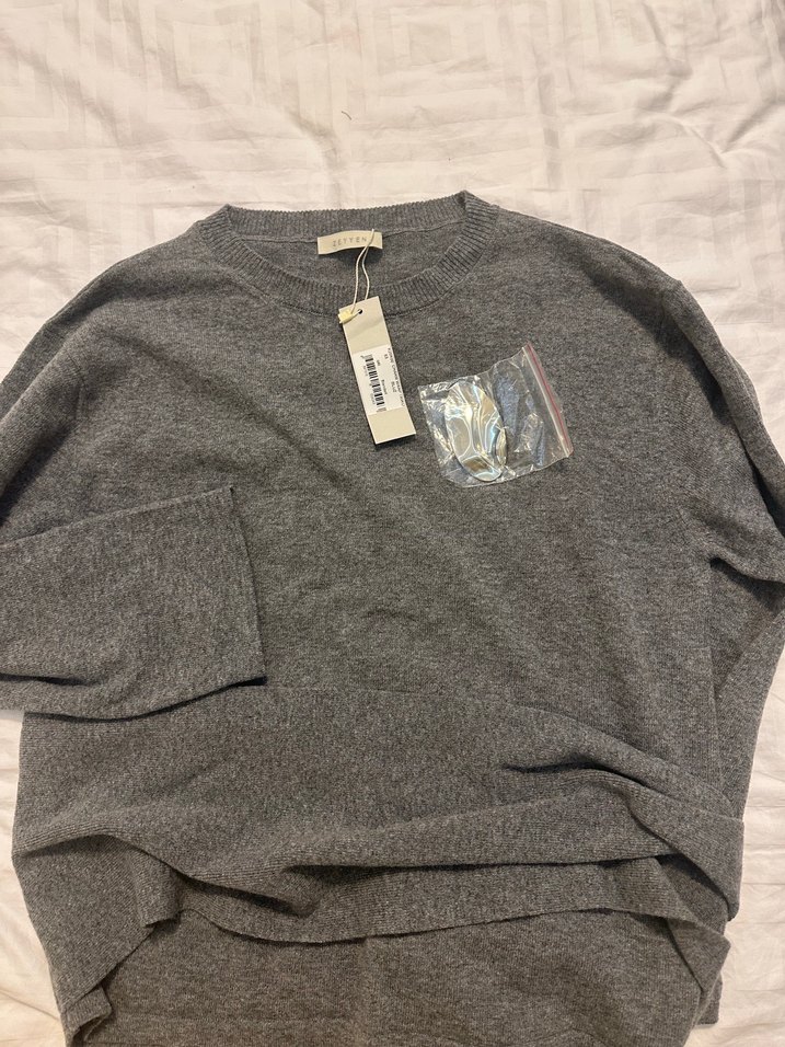 Zeyyen Kadın Gri Uzun Kollu Triko - Görsel 5