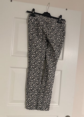 Kız çocuk Gri Desenli kadife tayt - Görsel 2