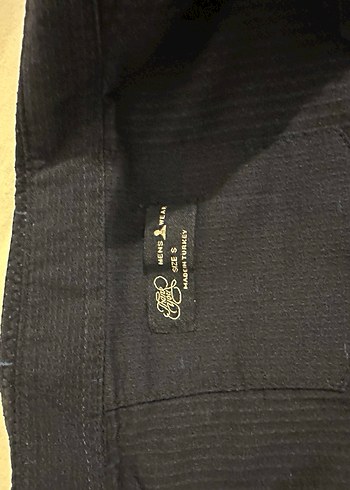 Erkek Siyah Keten Uzun Kollu Gömlek - Görsel 3