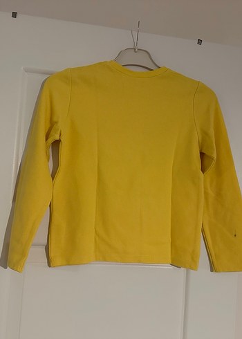 Sarı Uzun Kollu Kız Tişörtü, Baskılı - Görsel 2