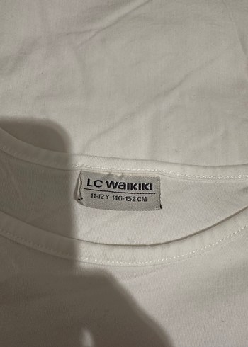 Kız Çocuk Beyaz Baskılı Kısa Kollu Tişört - Görsel 2