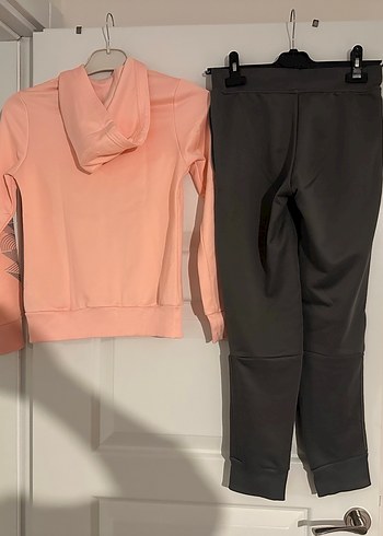 Adidas Kız Eşofman Takımı Fermuarlı Kapüşonlu - Görsel 2