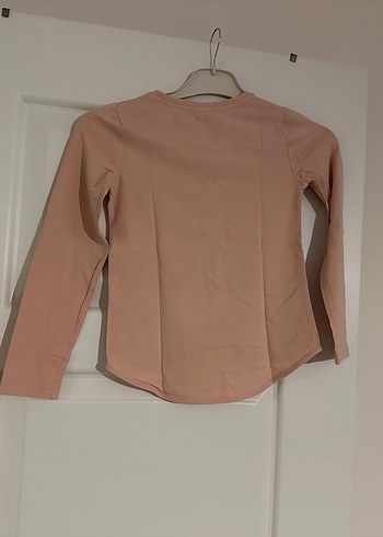 Kız Çocuk Pembe Uzun Kollu Baskılı Tişört - Görsel 2