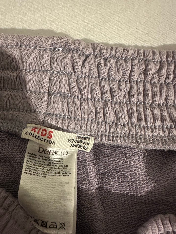 Gri Baskılı kız çocuk Eşofman Altı - Görsel 3