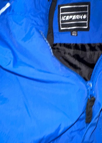 Erkek  çocuk Mavi Kayak Montu Fermuarlı - Görsel 4