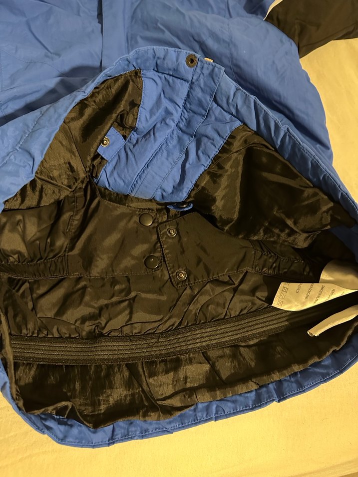 Erkek  çocuk Mavi Kayak Montu Fermuarlı - Görsel 3