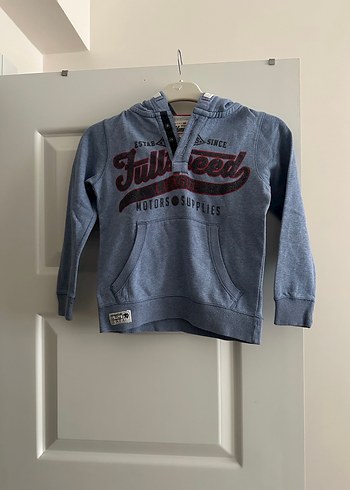 Gri Erkek Çocuk Kapüşonlu Sweatshirt - Görsel 2