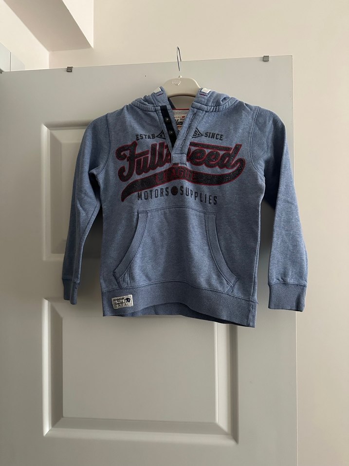 Gri Erkek Çocuk Kapüşonlu Sweatshirt - Görsel 2