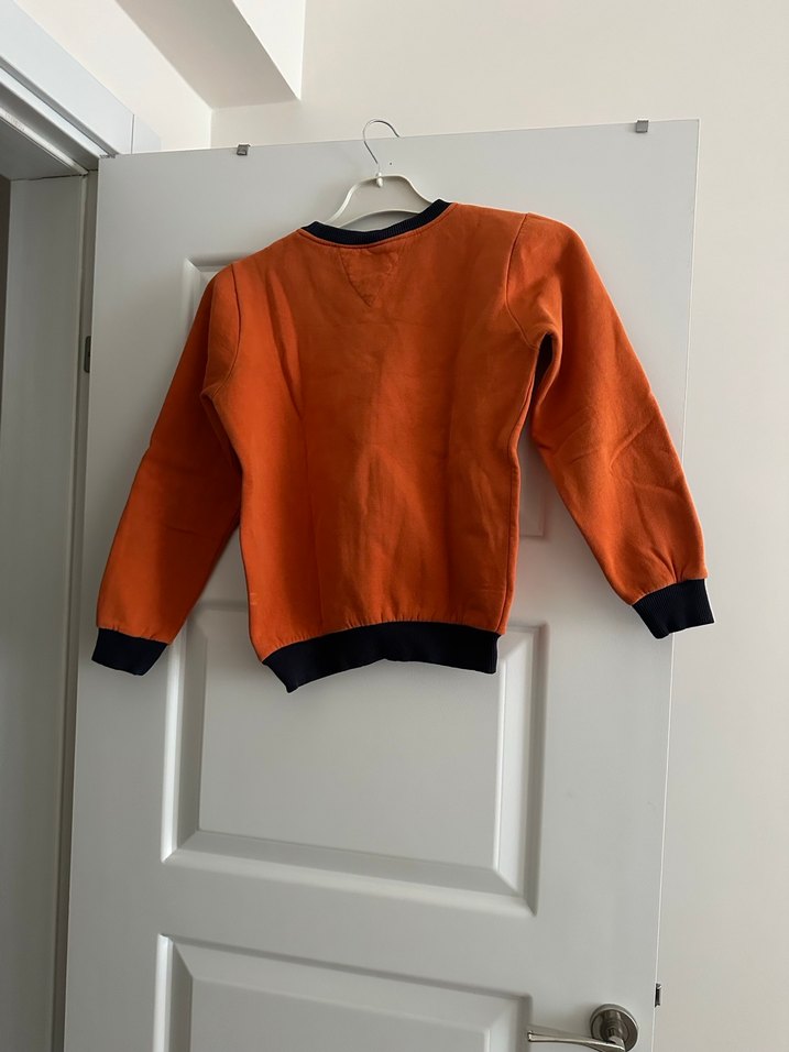 Turuncu Baskılı Erkek Sweatshirt - Görsel 2