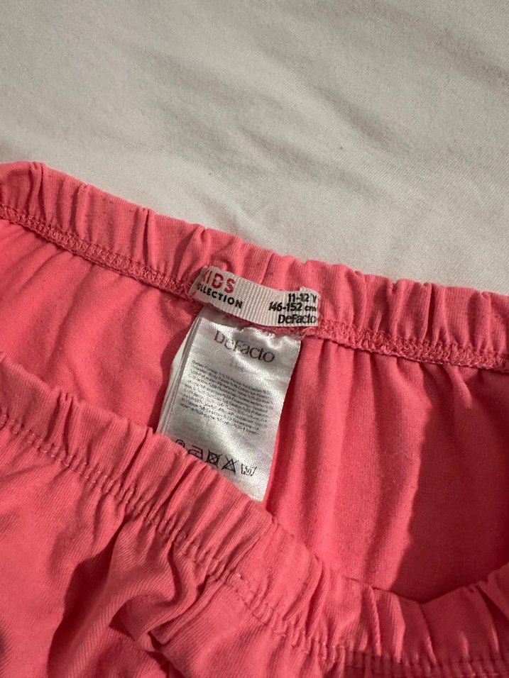 Kız Çocuk Pembe Basic Tayt - Görsel 3