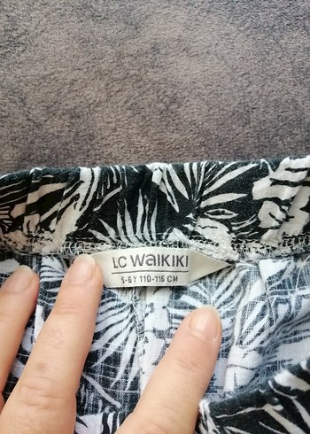 5 Yaş Beden gri Renk KIZ ÇOCUK YAZLIK PANTOLON