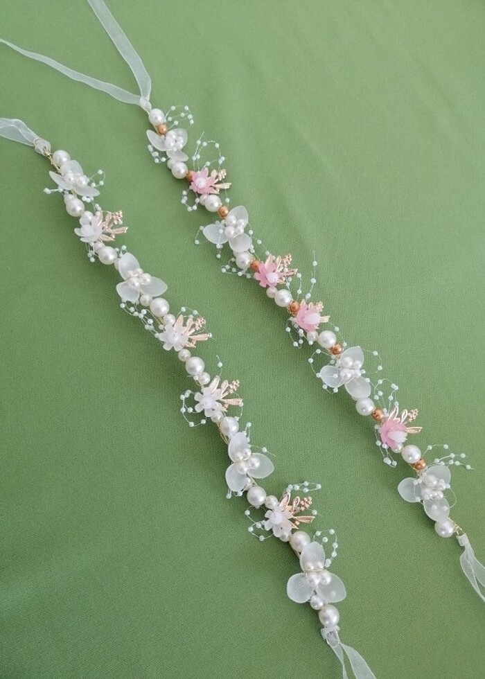 İNCİLİ ÇİÇEKLİ TAÇ - Görsel 5