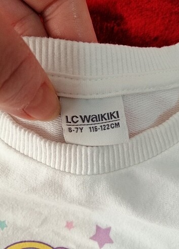 6 Yaş Beden beyaz Renk KIZ ÇOCUK KALIN SWEATSHIRT