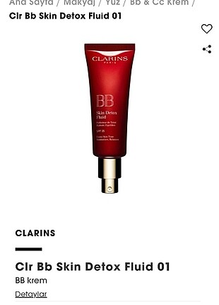 Clarins bb 01 hassas ciltler için sivilce karsiti