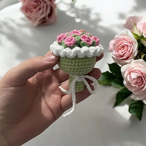 Diğer Buket anahtarlık amigurumi
