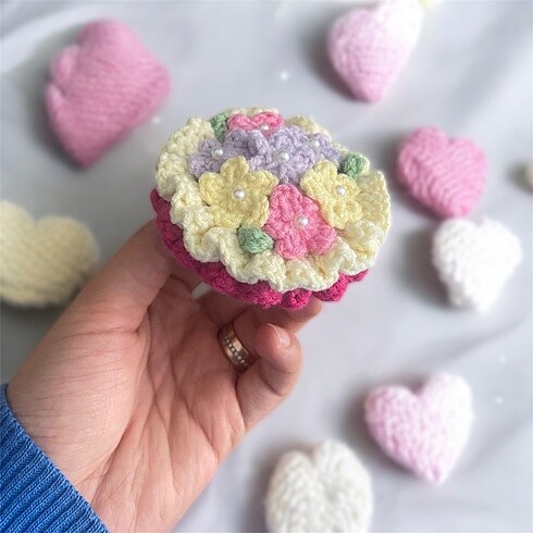 Beden Buket anahtarlık amigurumi