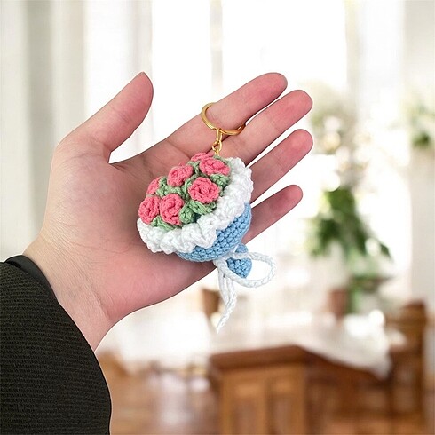 Diğer Buket anahtarlık amigurumi