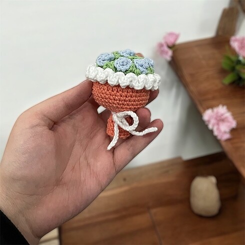  Beden Buket anahtarlık amigurumi