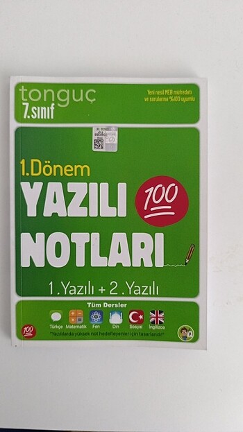 Tonguç 7 sınıf 1 dönem yazılı notları