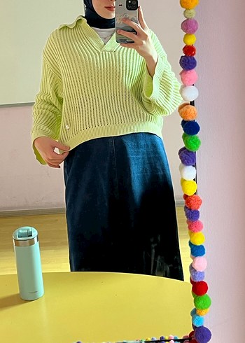 Kadın Çok Renkli Triko Kazak