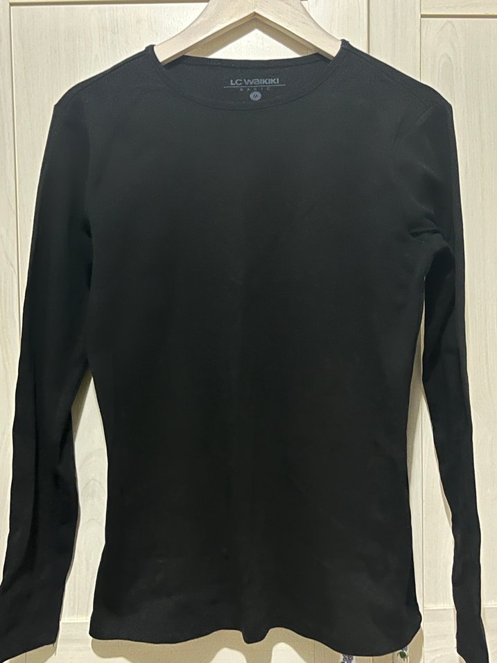 Pamuklu Uzun Kollu Tişört - Görsel 4