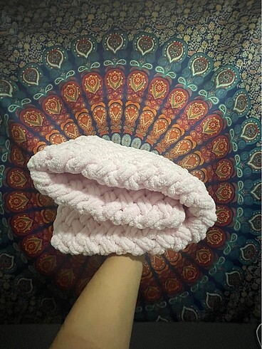 Zara Alize puffy örgü bebek battaniyesi